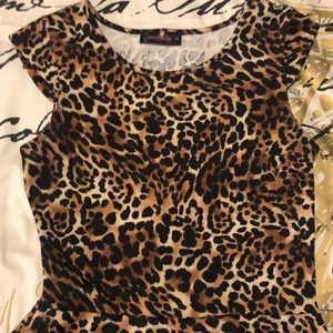 Cheetah Peplum Blouse
